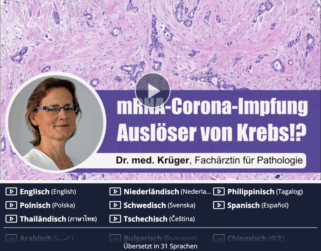 mRNA-Corona-Impfung – Auslöser von Krebs/Turbokrebs!? Interview mit Frau Dr. med. Ute Krüger